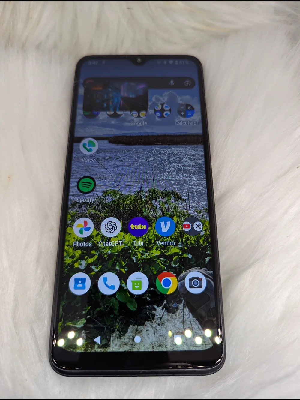 T-Mobile Black Android Phone with Triple Camera
